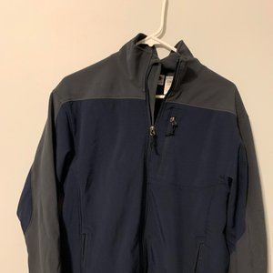 Navy  Full Zipper Tech Fleece Jacket